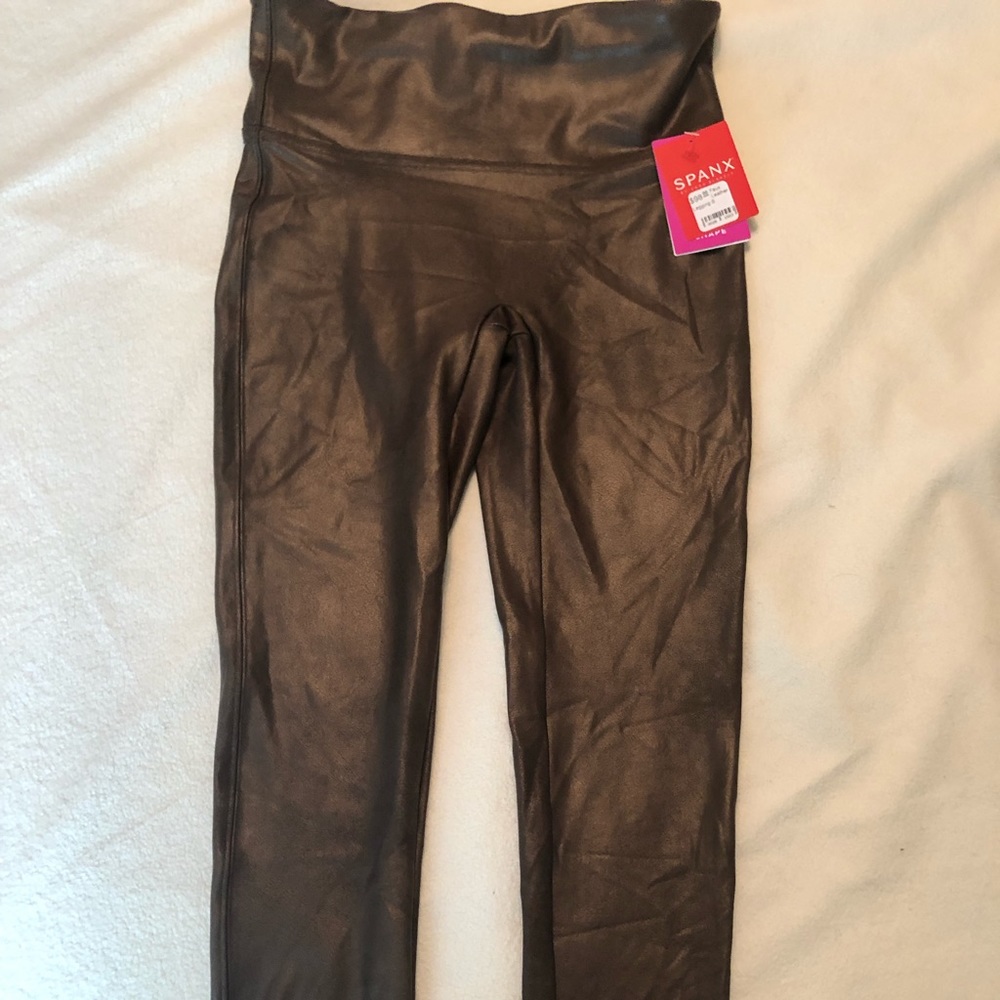 Spanx NWT bronze leggings